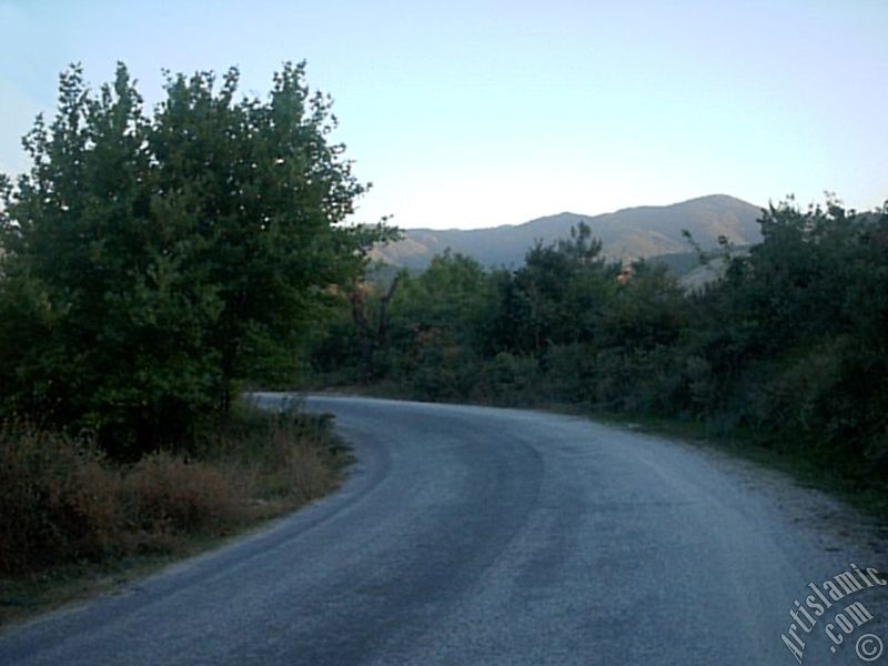 View of Termal-Gokcedere Village in Yalova city of Turkey.
