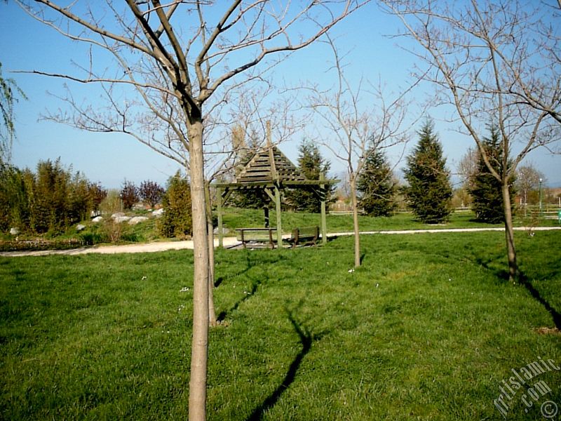 View of Botanical Park in Bursa city of Turkey.
