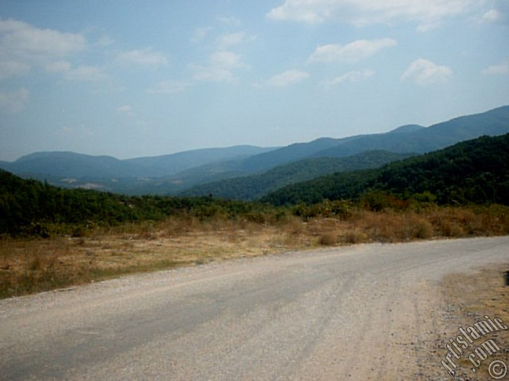 View of Termal-Gokcedere Village in Yalova city of Turkey.
