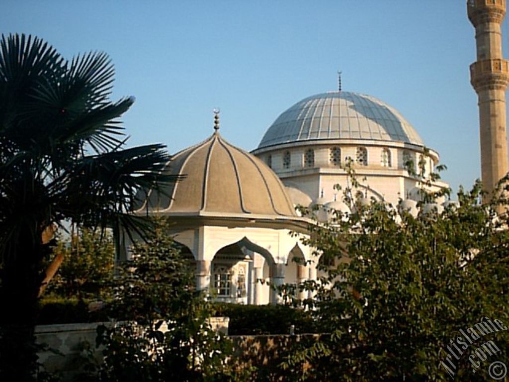 View of Ansar Mosque in Gokcedere Village in Yalova city of Turkey.
