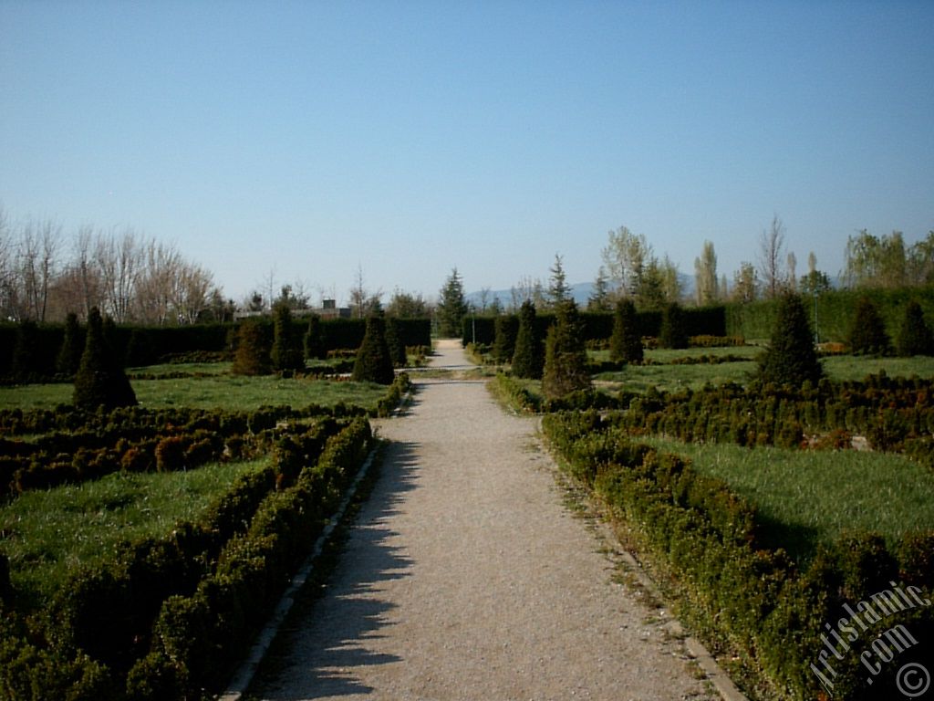 View of Botanical Park in Bursa city of Turkey.
